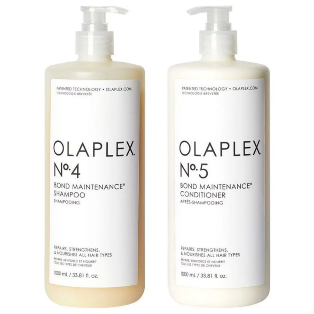 Olaplex No 4 & No 5 Bond Maintenance Shampoo and Conditioner 1000ml, Olaplex No 4 & No 5 Bond Maintenance Shampoo and Conditioner 1000ml Duo, Olaplex, Olaplex No 4 & No 5 Bond Maintenance Shampoo and Conditioner