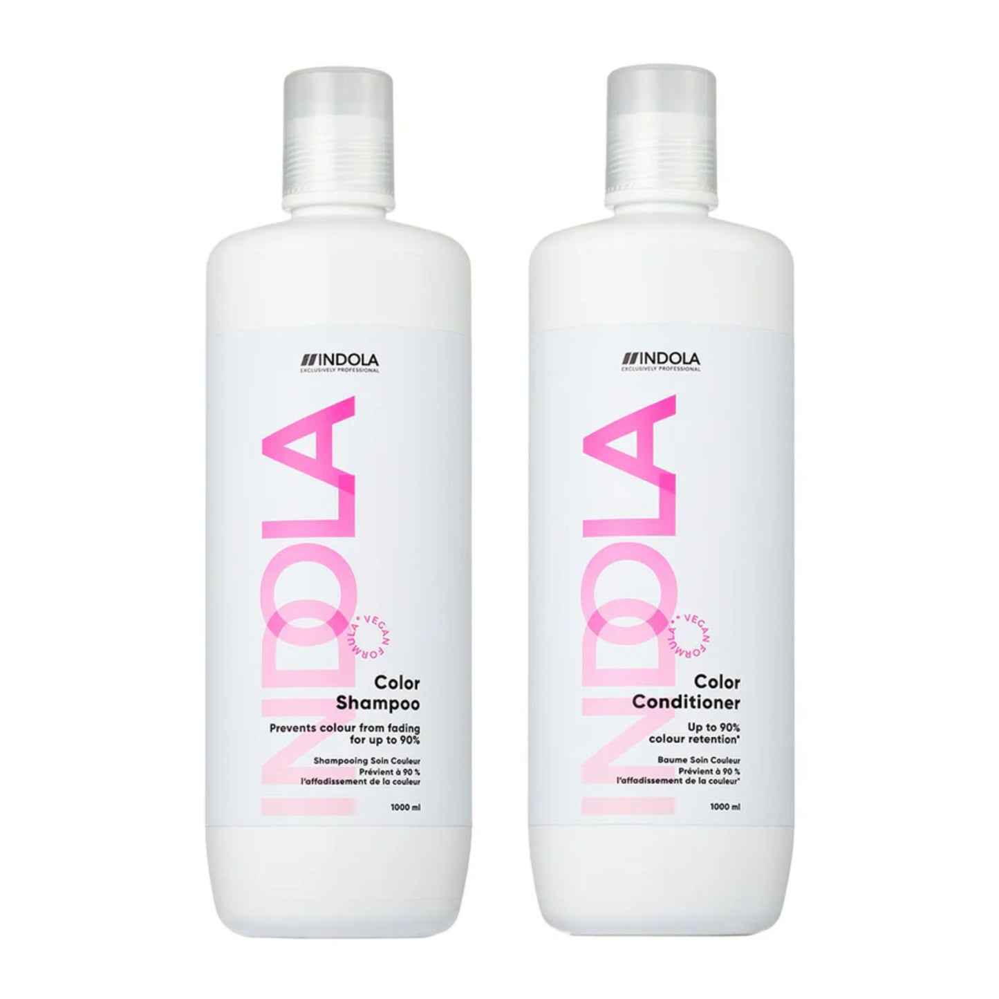 Indola Colour Shampoo and Conditioner Duo 1000ml salon size colour care hair set