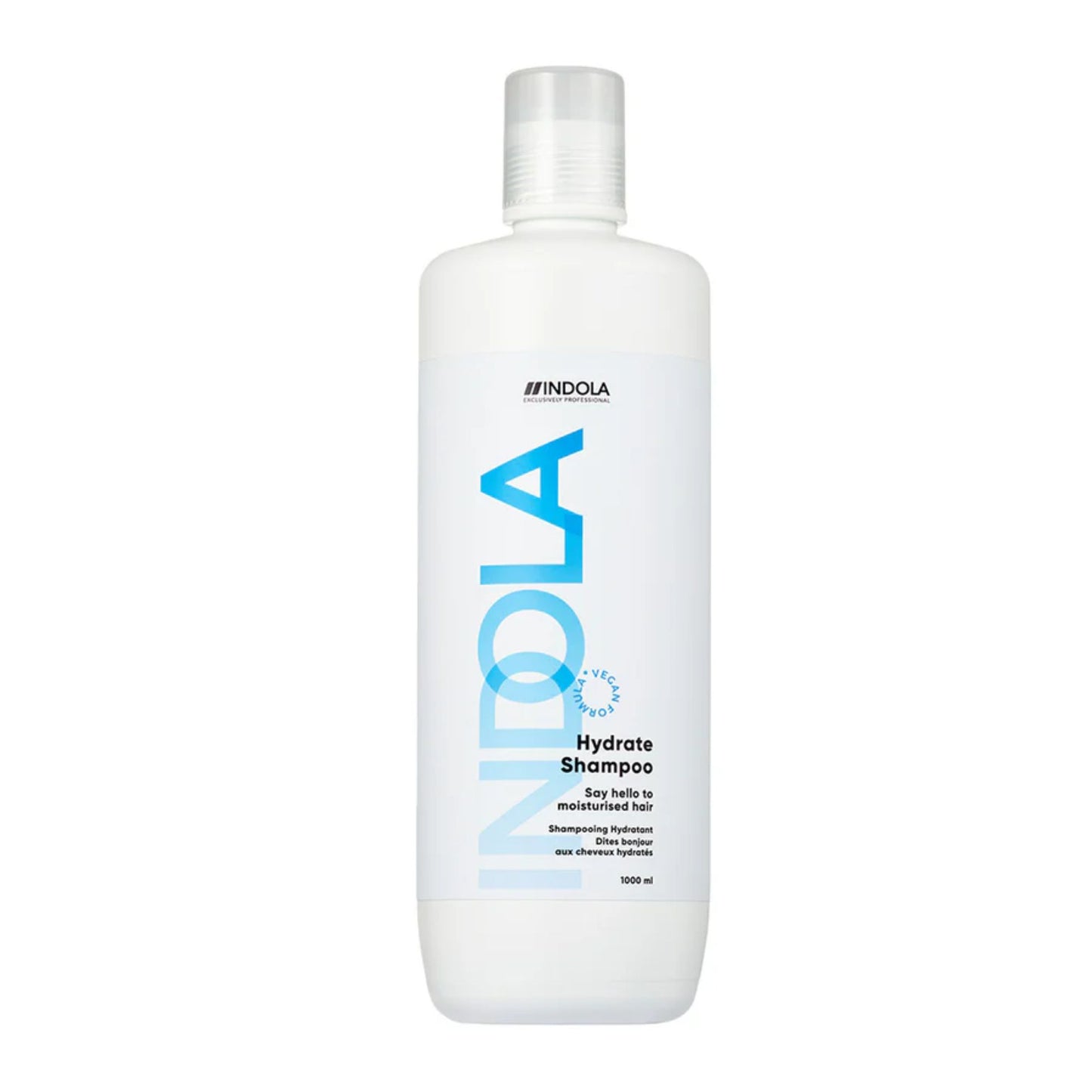 Indola Hydrate Shampoo 1000ml salon size moisturising shampoo for dry and dehydrated hair