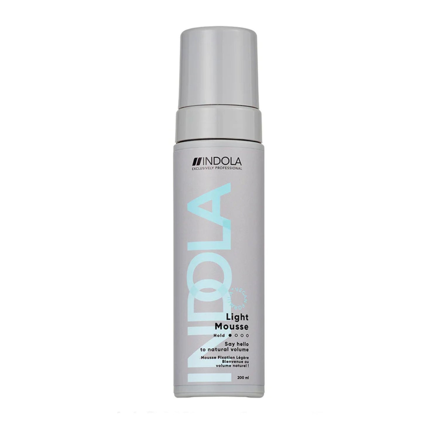 Indola Light Mousse 200ml lightweight styling mousse for volume and natural hold