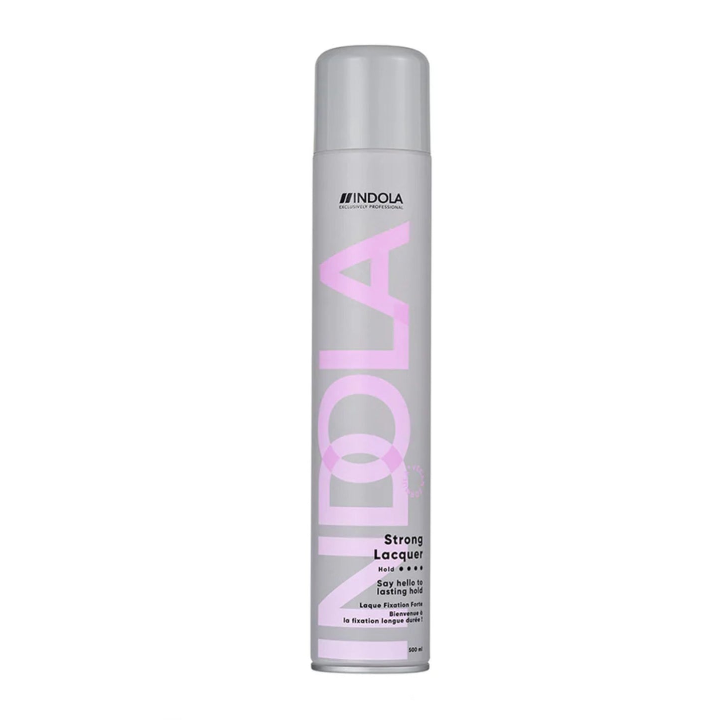 Indola Strong Lacquer 500ml strong hold hairspray for long lasting styling control