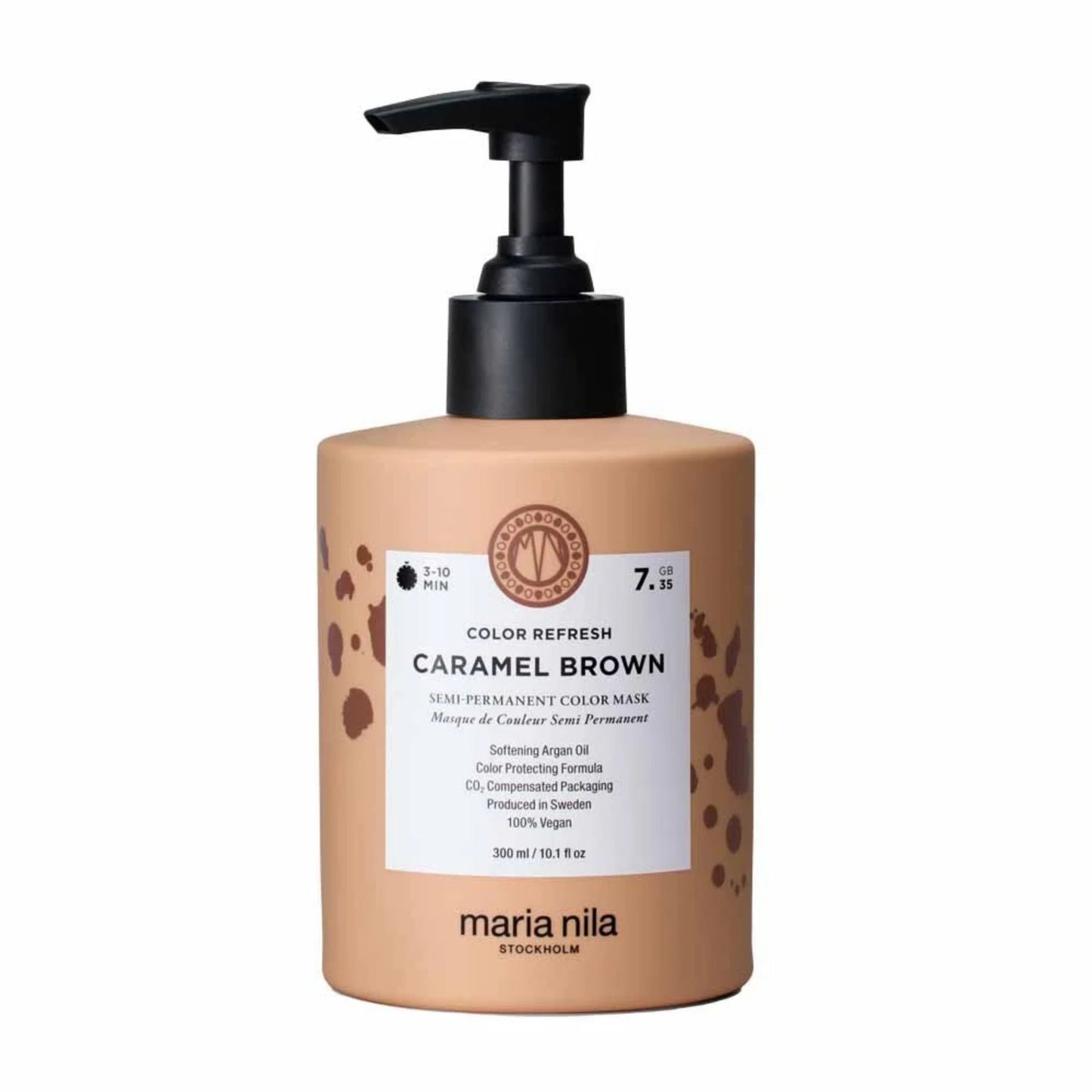 Maria Nila Colour Refresh Caramel Brown 300ml warm brown colour depositing mask