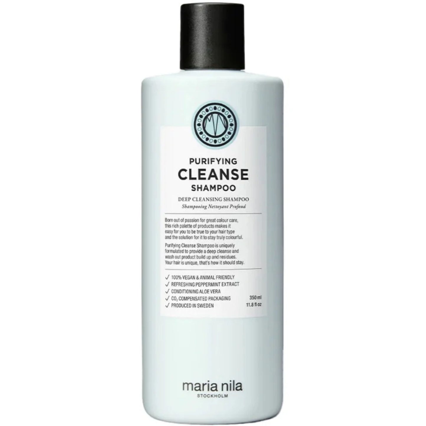Maria Nila Purifying Cleanse Shampoo 350ml detox shampoo for oily scalp and deep cleansing hair