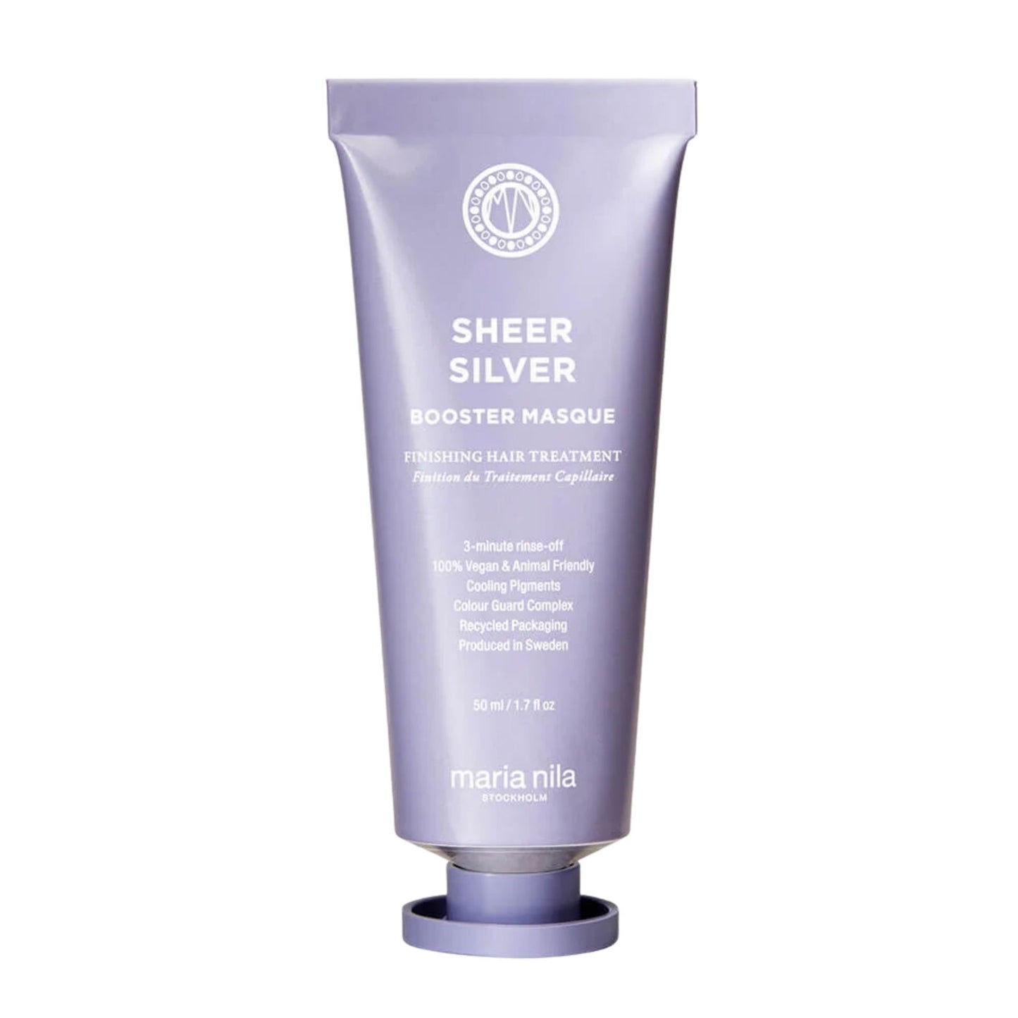 Maria Nila Sheer Silver Booster Masque 50ml purple toning hair mask for blonde and grey hair