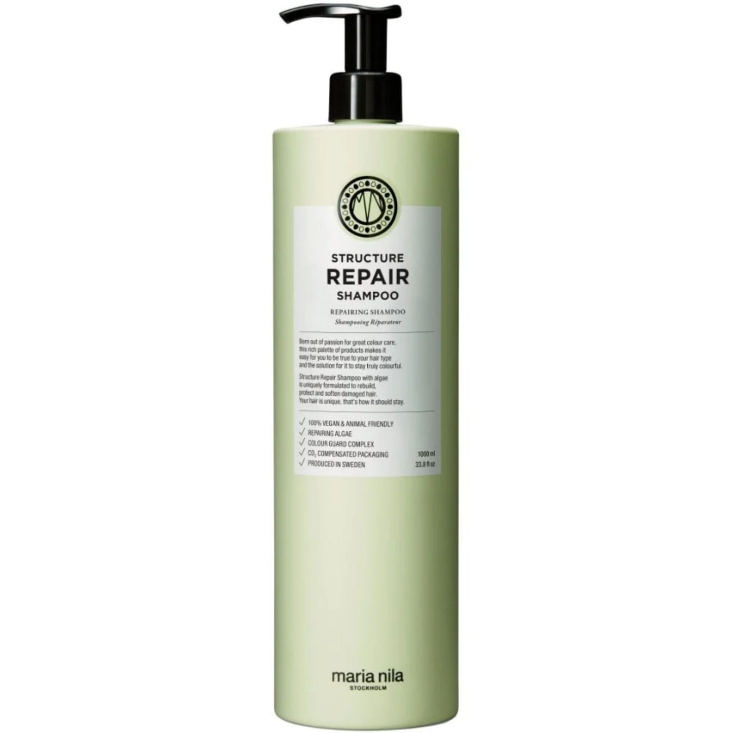 Maria Nila Structure Repair Shampoo 1000ml salon size repair shampoo for damaged hair