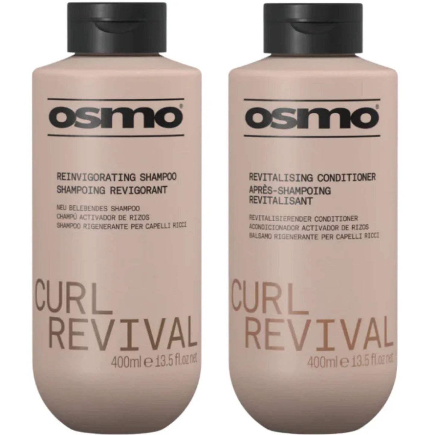 Osmo Curl Revival Reinvigorating Shampoo & Revitalising Conditioner Duo 400ml curl care set for hydrated, defined curls