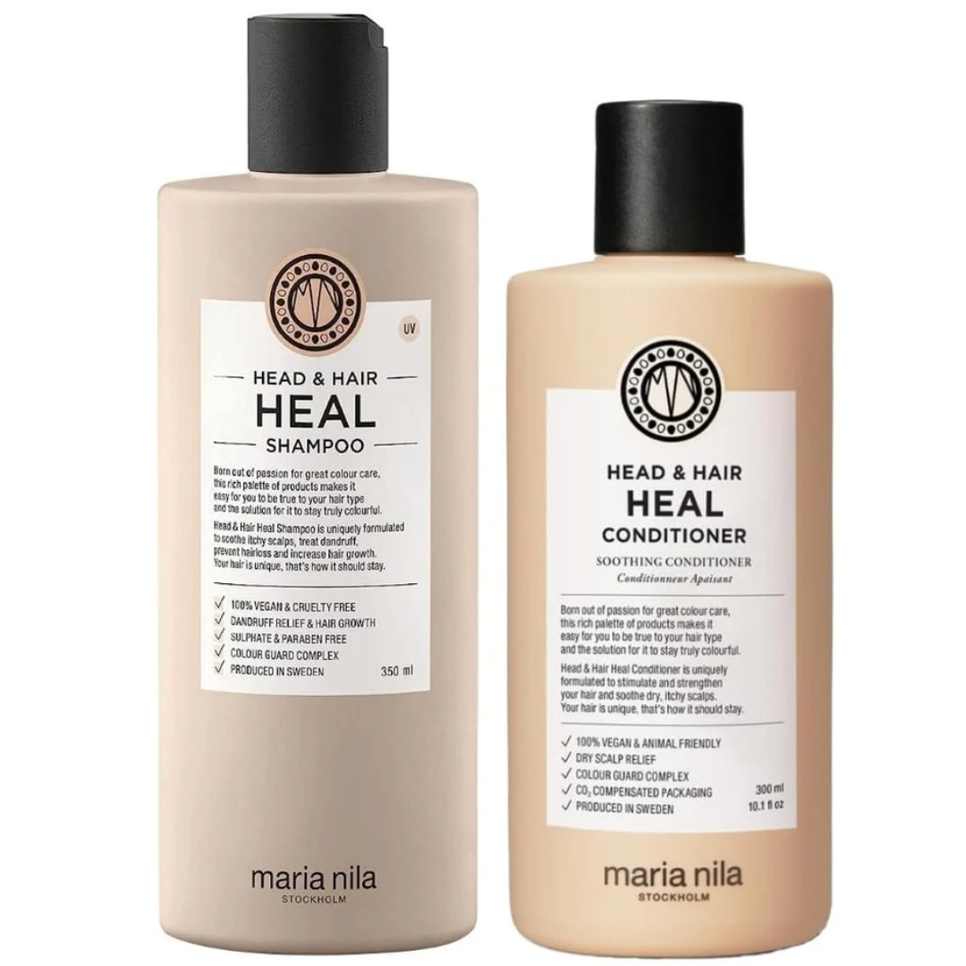 Maria Nila Head & Hair Heal Shampoo 350ml & Conditioner 300ml, Maria Nila Head & Hair Heal Shampoo 350ml & Conditioner 300ml Duo, Maria Nila Head & Hair Heal Shampoo & Conditioner