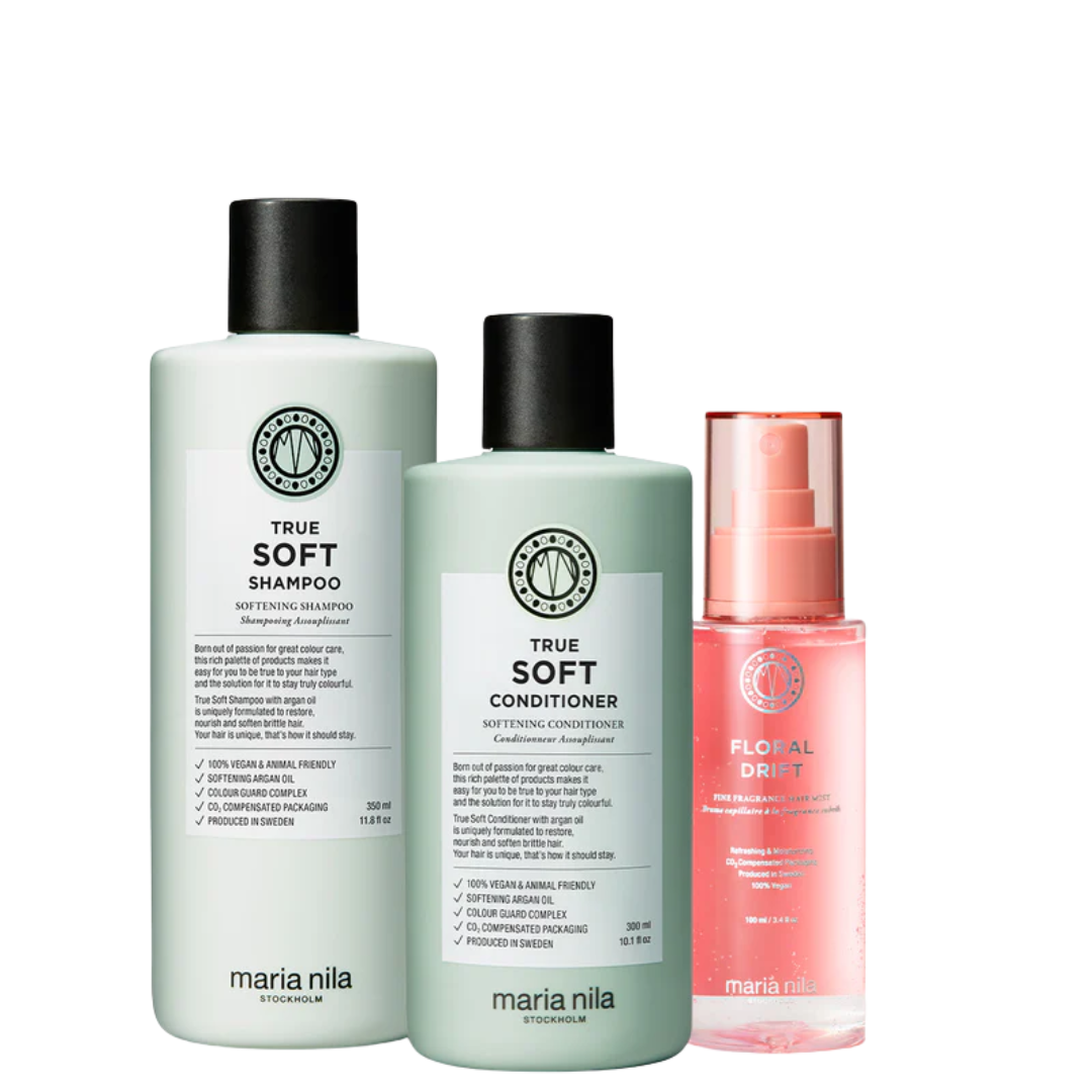 Maria Nila True Soft Beauty Box Gift Set, Maria Nila True Soft Beauty Box, Maria Nila, Maria Nila True Soft Gift Set, Maria Nila True Soft, Maria Nila True Soft Beauty Box Gift Set (Includes Shampoo, Conditioner, Hair Mist)