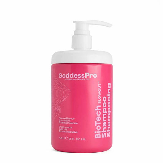 Goddess BioTech Blowout Restorative Shampoo 750ml salon size repairing shampoo for damaged hair
