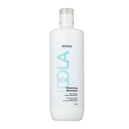 Indola Cleansing Shampoo 1000ml salon size clarifying shampoo for deep cleansing hair