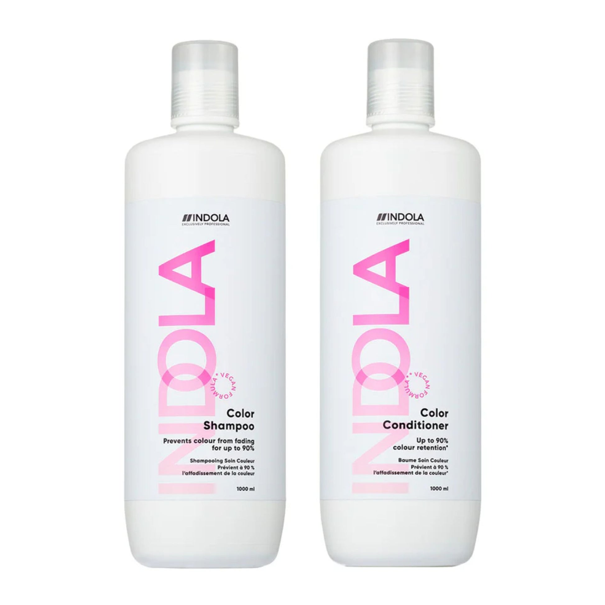 Indola Colour Shampoo and Conditioner Duo 1000ml salon size colour care hair set