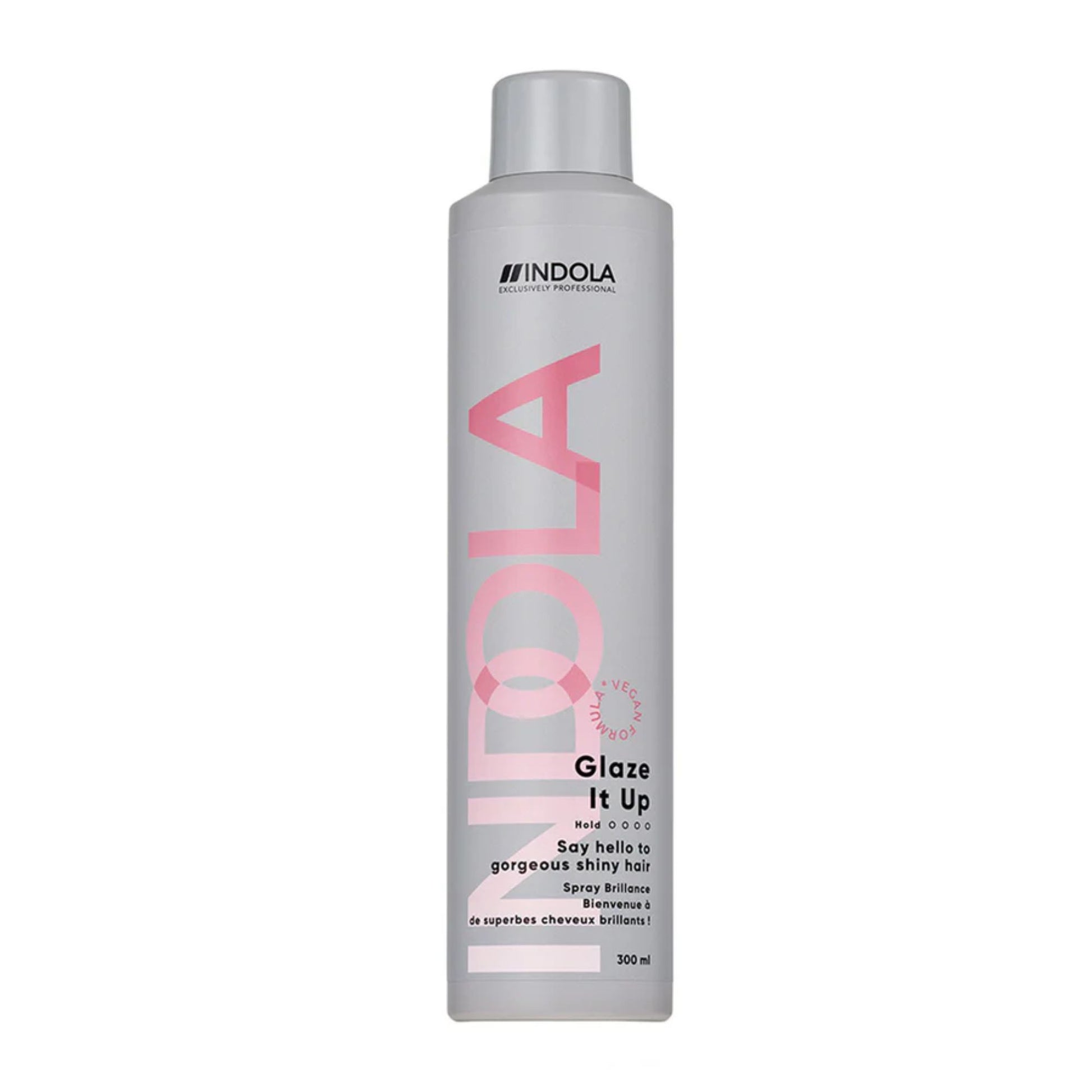 Indola Glaze It Up 300ml shine spray for glossy finish and smooth hair styling