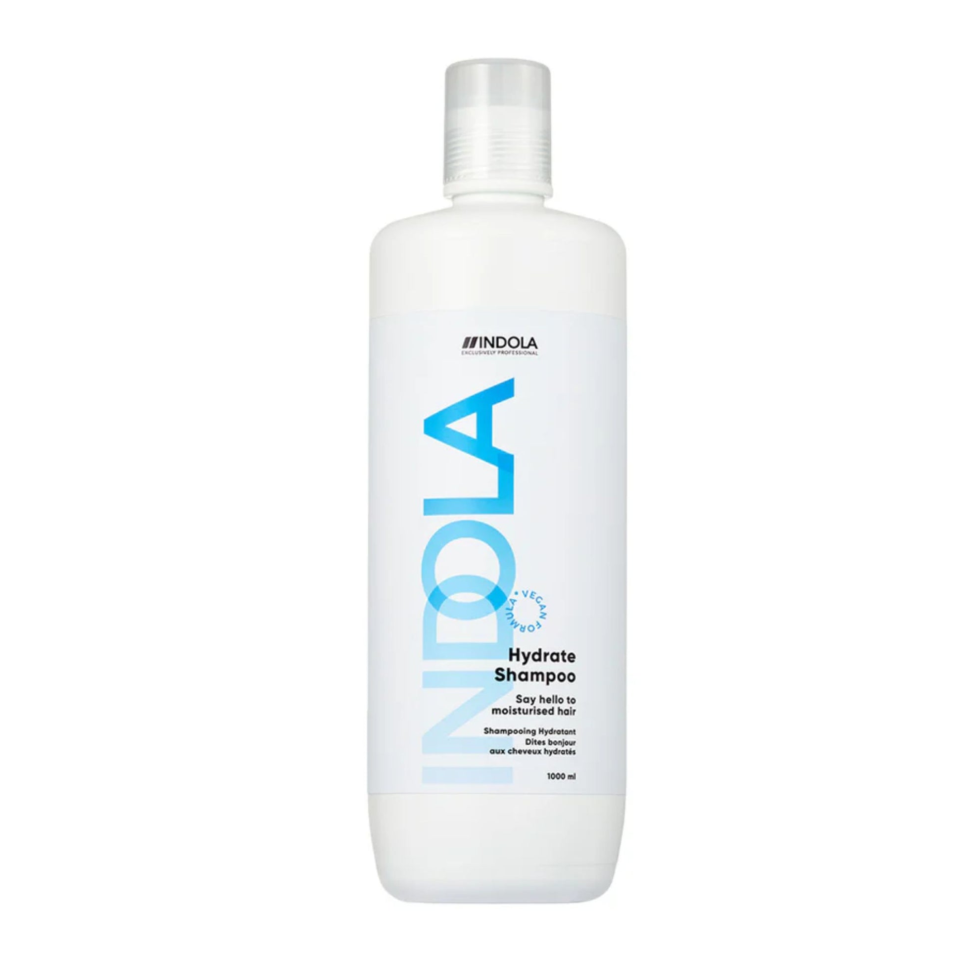Indola Hydrate Shampoo 1000ml salon size moisturising shampoo for dry and dehydrated hair