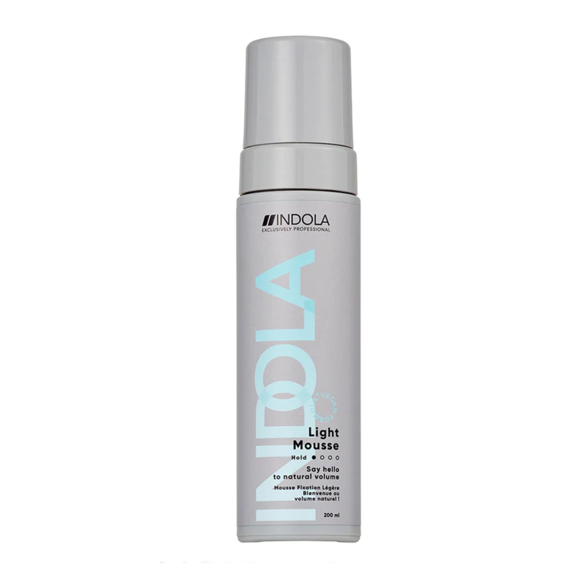 Indola Light Mousse 200ml lightweight styling mousse for volume and natural hold