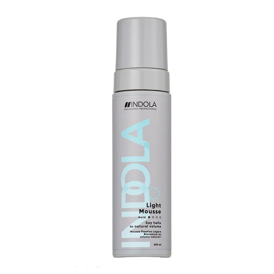 Indola Light Mousse 200ml lightweight styling mousse for volume and natural hold