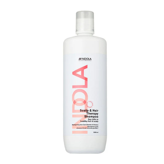 Indola Scalp and Hair Therapy Shampoo 1000ml salon size soothing shampoo for sensitive scalp and hair care