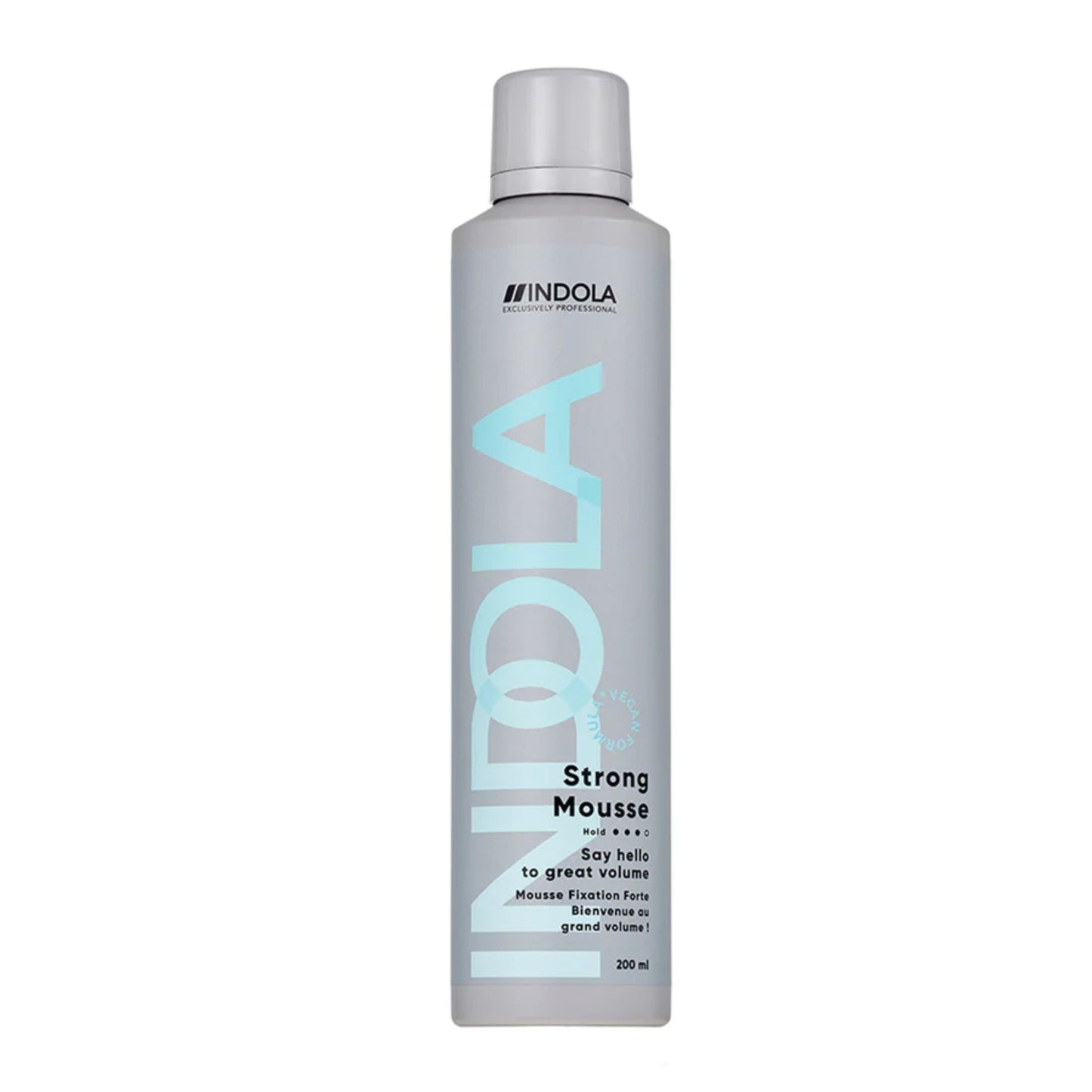 Indola Strong Mousse 200ml volumising mousse for strong hold and body