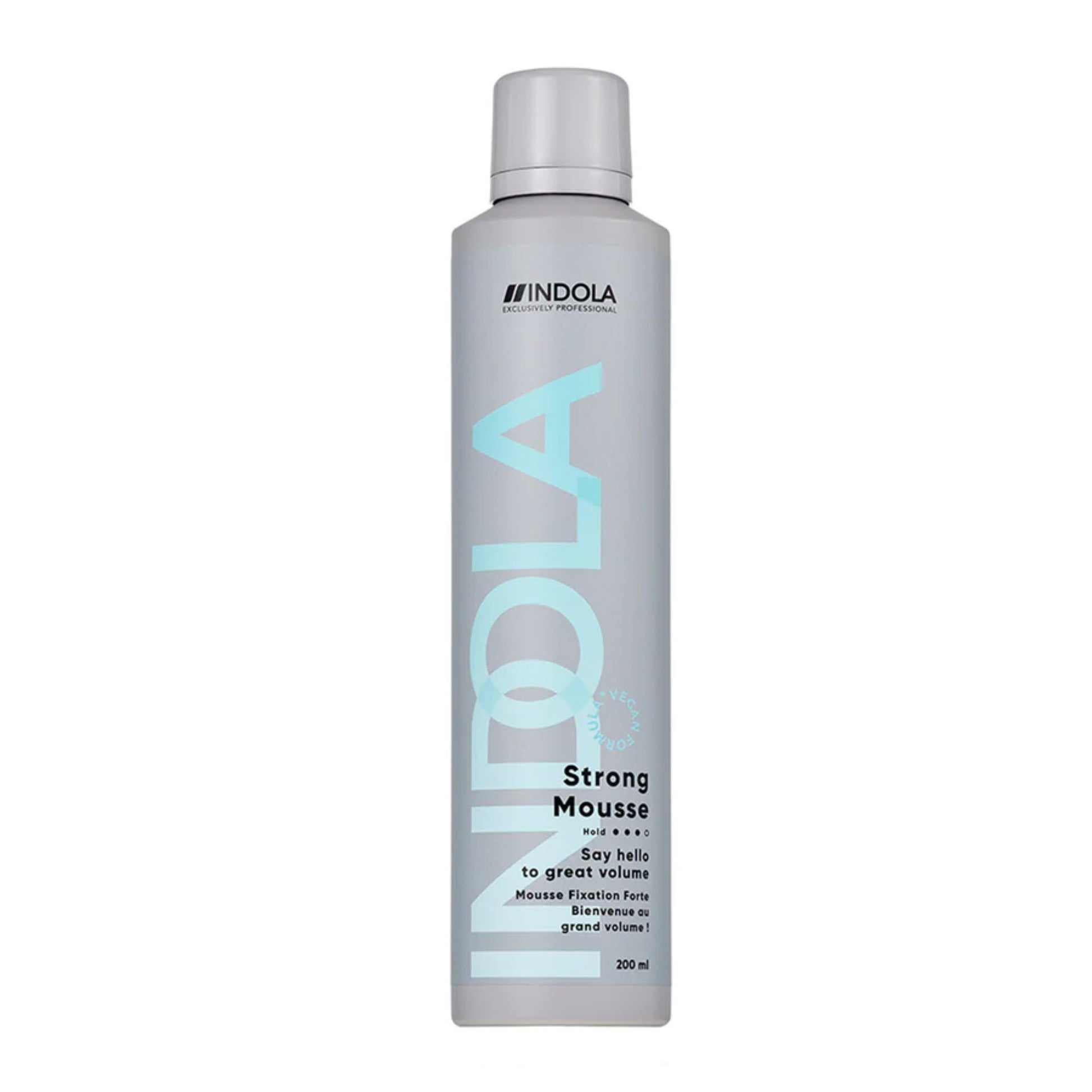 Indola Strong Mousse 200ml volumising mousse for strong hold and body
