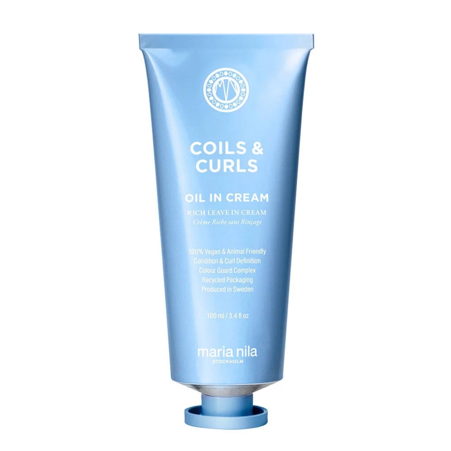 Maria Nila Coils & Curls Oil In Cream 100ml curl defining cream for hydration and frizz control