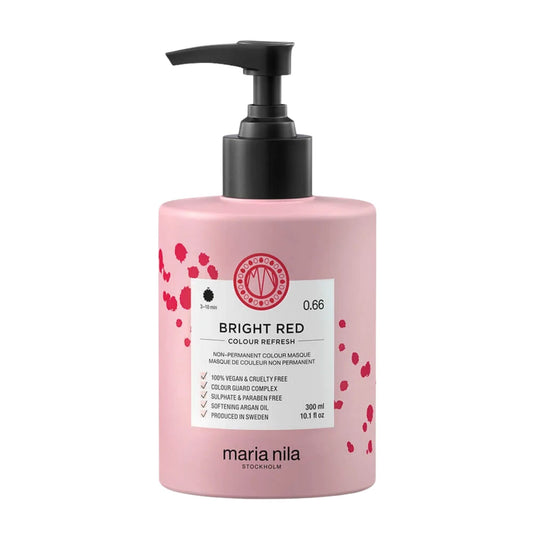 Maria Nila Colour Refresh Bright Red 300ml intense red colour depositing mask