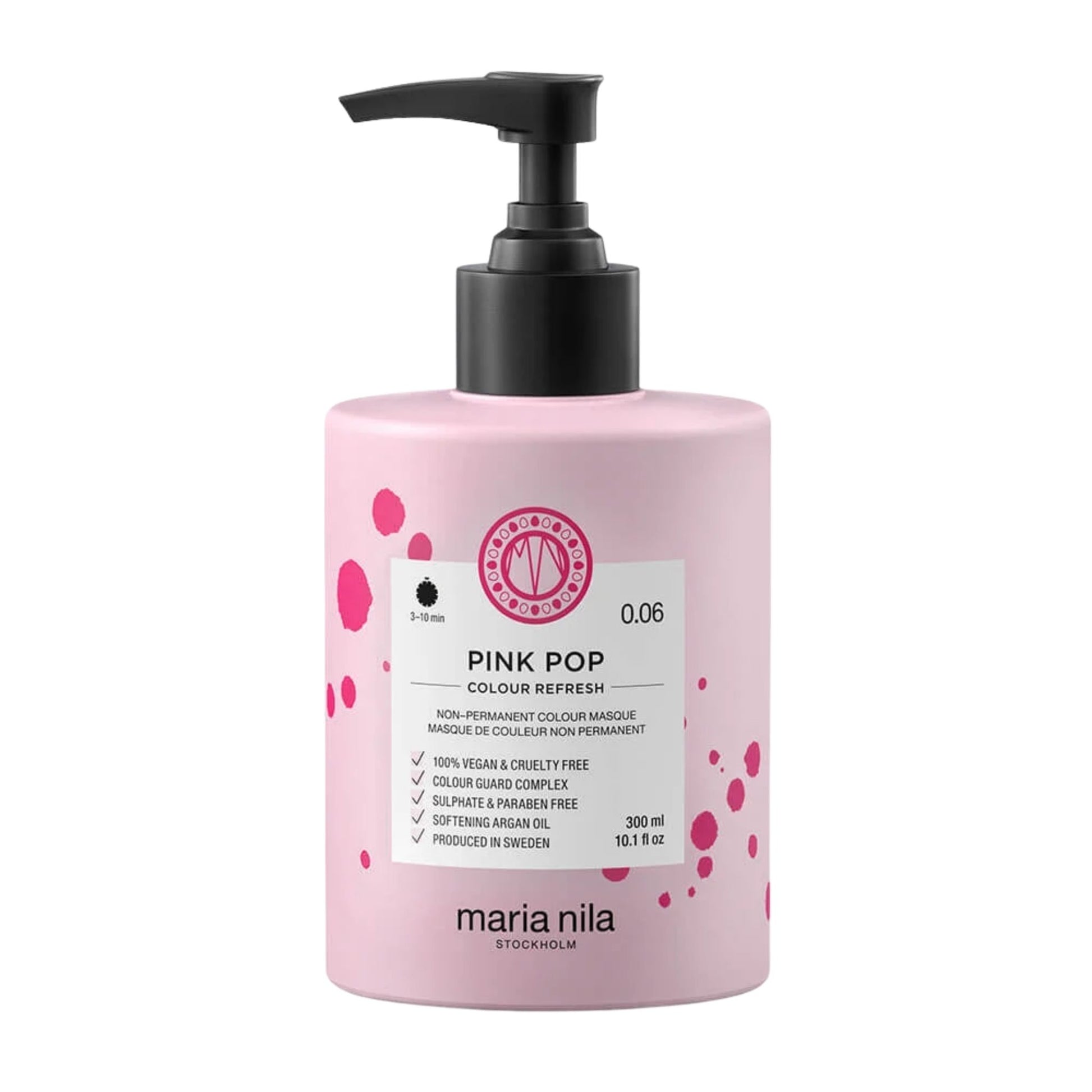 Maria Nila Colour Refresh Pink Pop 300ml pink colour depositing hair mask