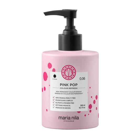 Maria Nila Colour Refresh Pink Pop 300ml pink colour depositing hair mask
