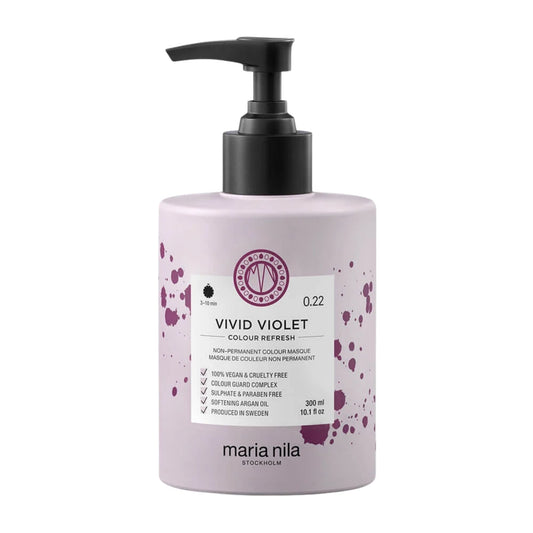 Maria Nila Colour Refresh Vivid Violet 300ml purple colour depositing hair mask