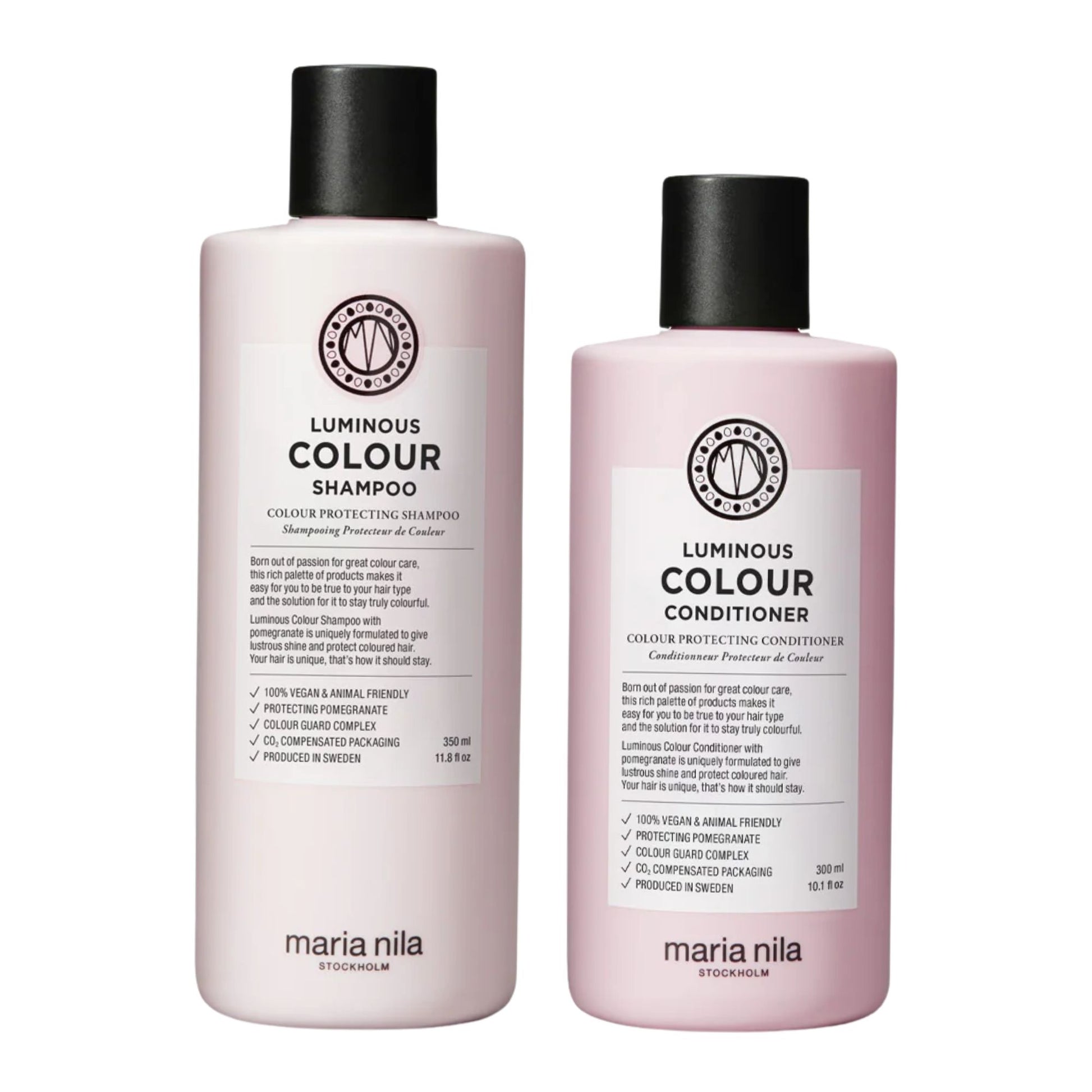 Maria Nila Luminous Colour Shampoo 350ml and Conditioner 300ml Duo colour protecting haircare set