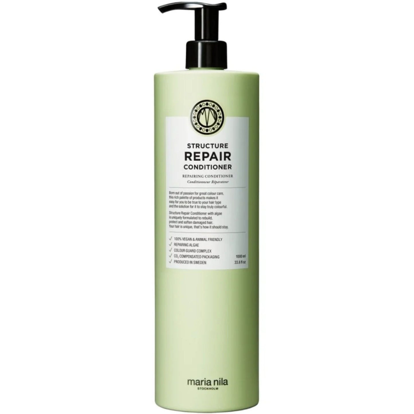 Maria Nila Structure Repair Conditioner 1000ml salon size repairing conditioner for damaged hair