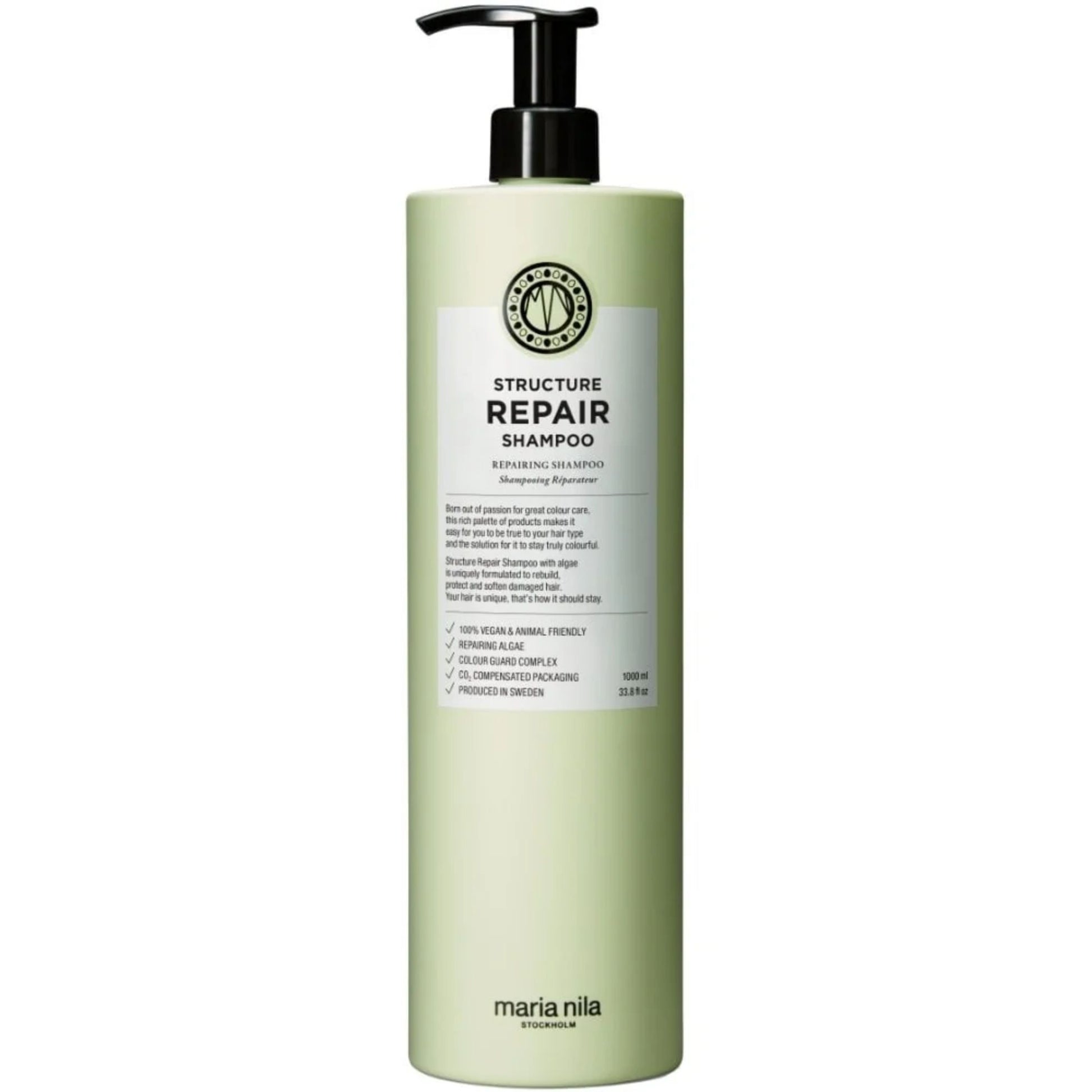 Maria Nila Structure Repair Shampoo 1000ml salon size repair shampoo for damaged hair