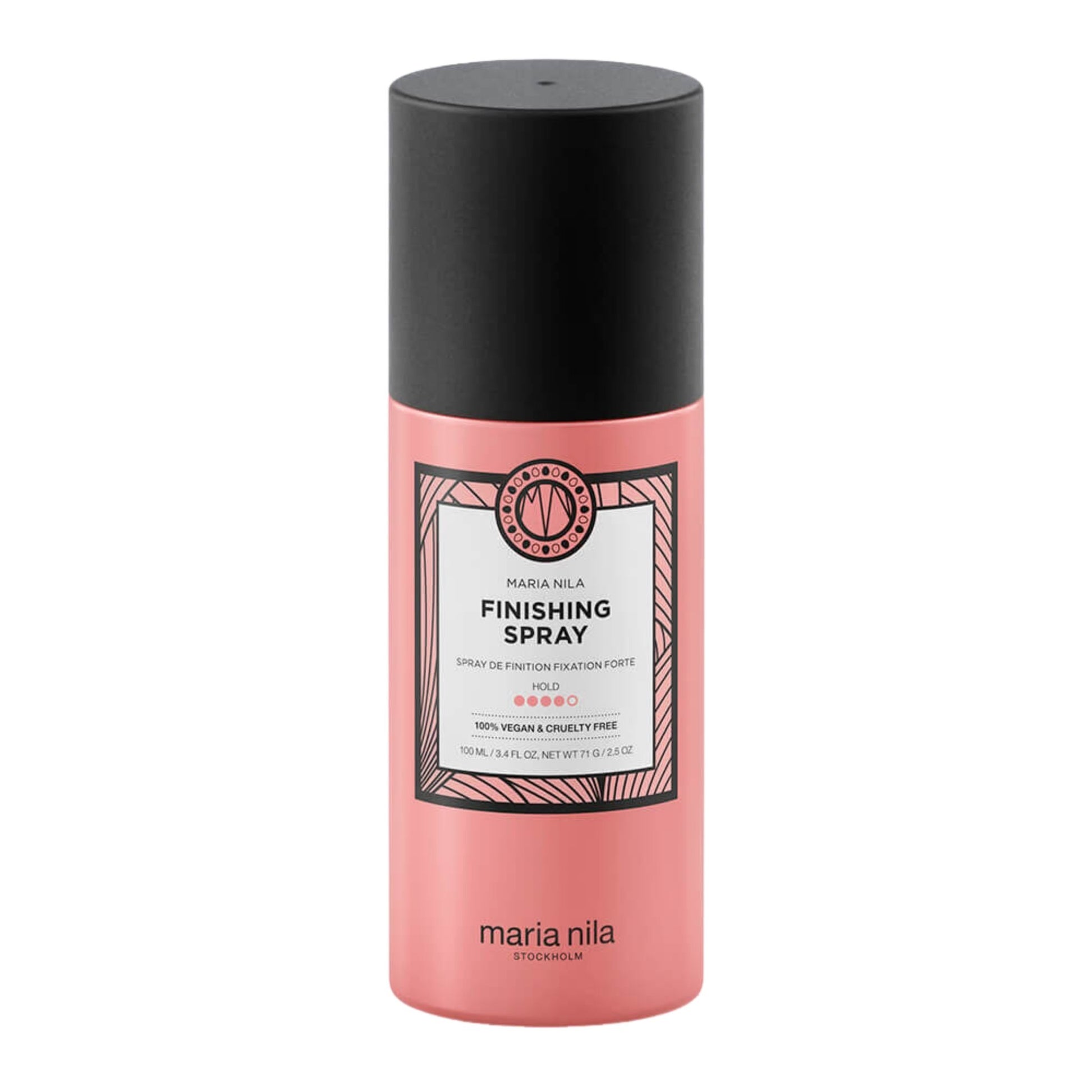 Maria Nila Style and Finish Finishing Spray 100ml travel hairspray for flexible hold styling