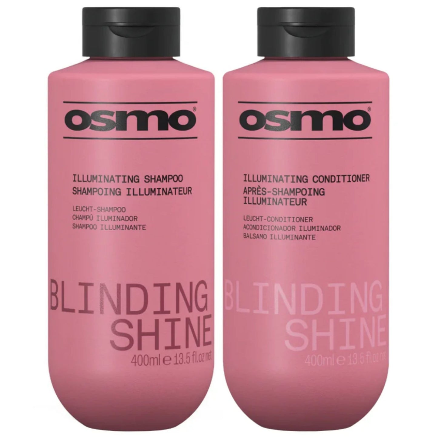 Osmo Blinding Shine Shampoo and Conditioner Duo 400ml for glossy, smooth, and manageable hair