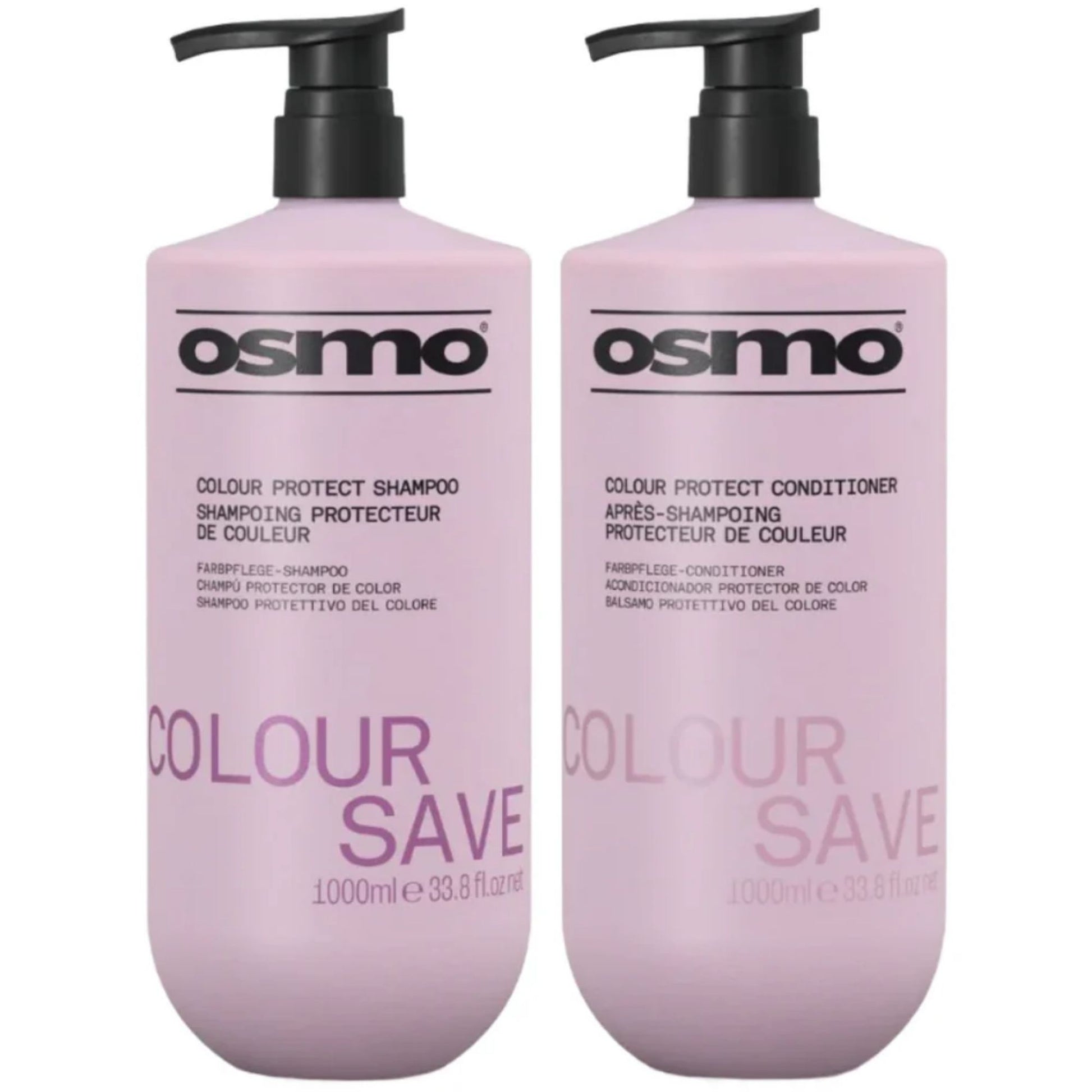 Osmo Colour Save Colour Protect Shampoo & Conditioner Duo 1000ml haircare set for coloured hair protection and shine
