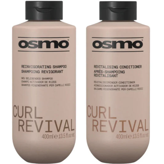 Osmo Curl Revival Reinvigorating Shampoo & Revitalising Conditioner Duo 400ml curl care set for hydrated, defined curls