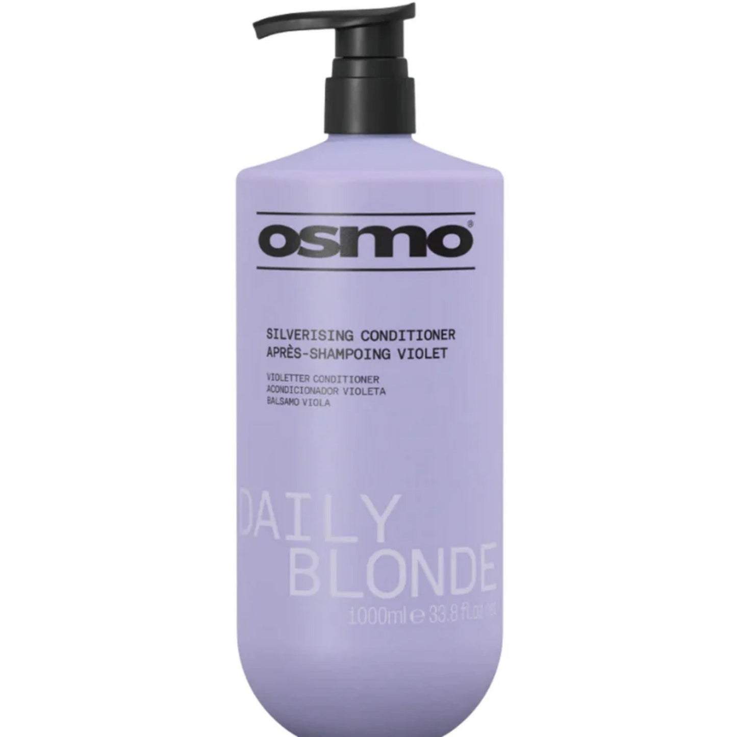 Osmo Daily Blonde Silverising Conditioner 1000ml purple conditioner to tone blonde, silver, and grey hair