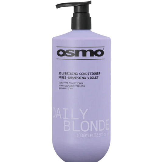 Osmo Daily Blonde Silverising Conditioner 1000ml purple conditioner to tone blonde, silver, and grey hair
