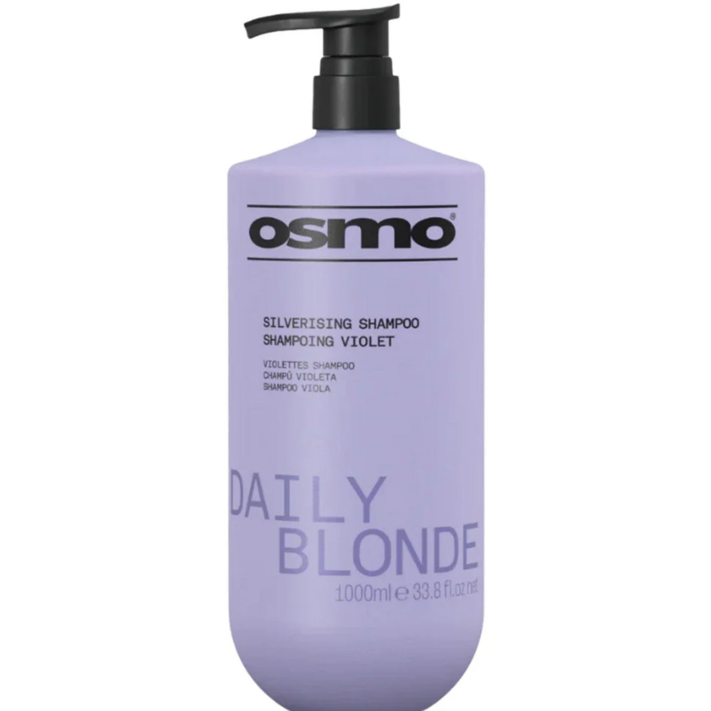 Osmo Daily Blonde Silverising Shampoo 1000ml purple shampoo to remove yellow tones from blonde hair