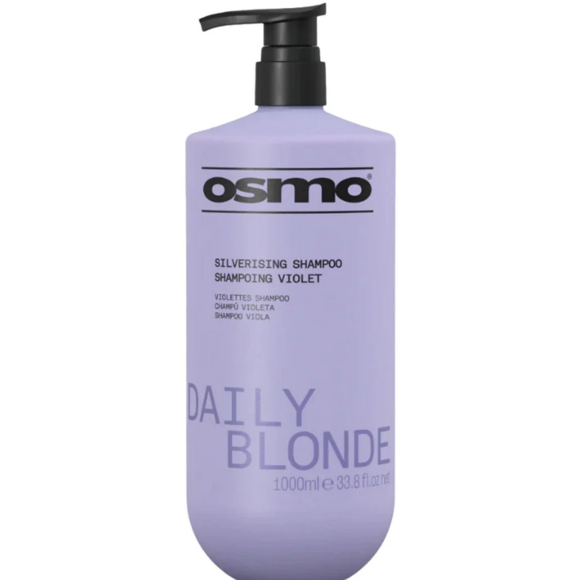 Osmo Daily Blonde Silverising Shampoo 1000ml purple shampoo to remove yellow tones from blonde hair
