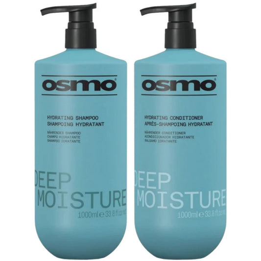 Osmo Deep Moisture Hydrating Shampoo and Conditioner Duo 1000ml moisture haircare set for dry and damaged hair