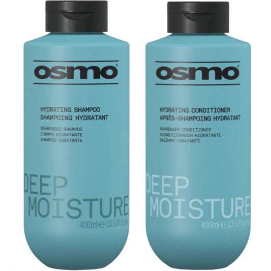 Osmo Deep Moisture Hydrating Shampoo and Conditioner Duo 400ml moisture haircare set for dry hair