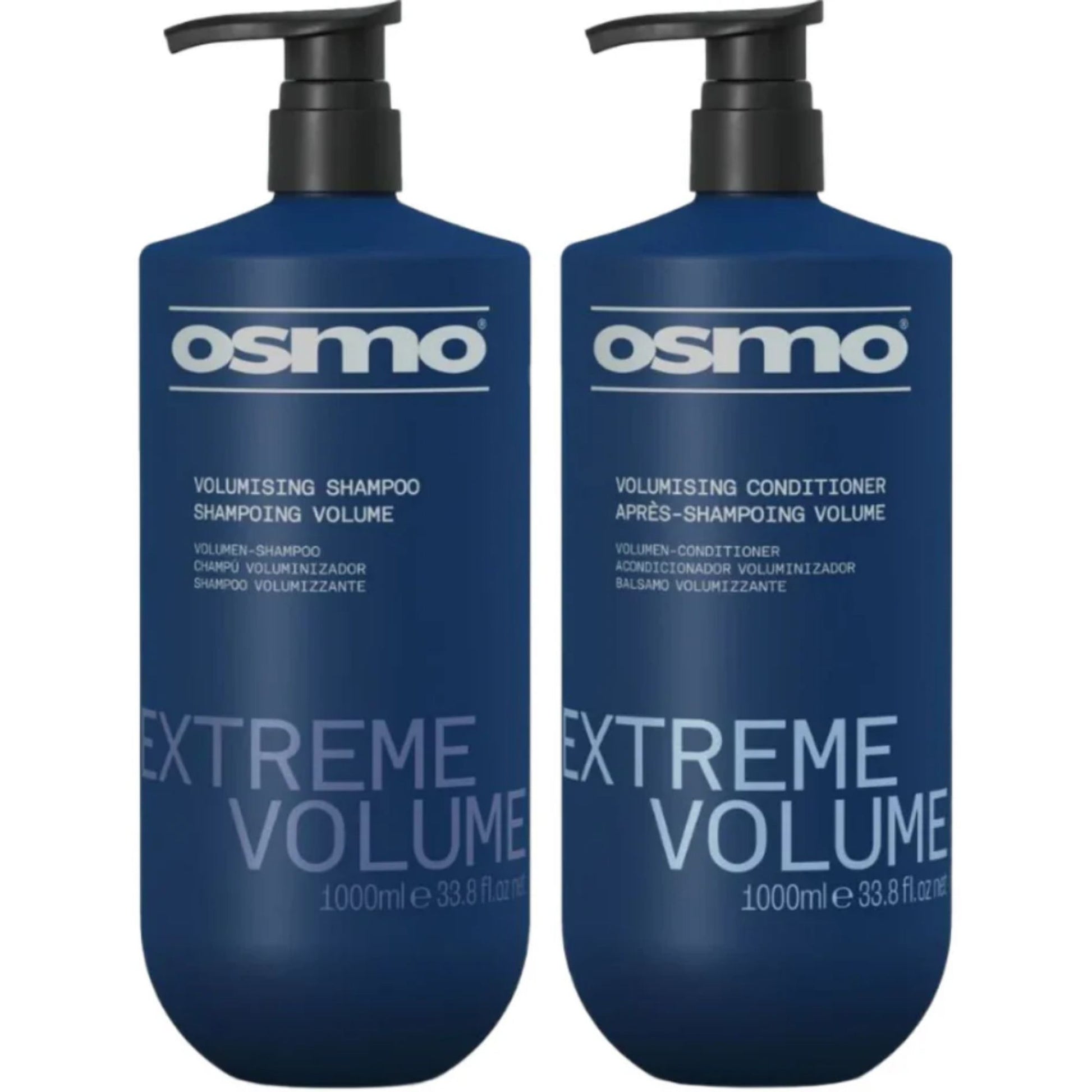 Osmo Extreme Volume Shampoo and Conditioner Duo 1000ml volumising haircare set for fine hair