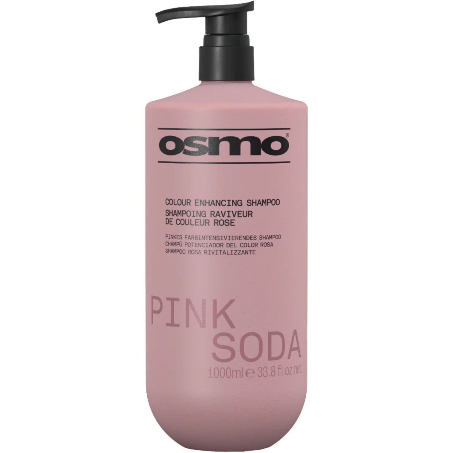 Osmo Pink Soda Colour Enhancing Shampoo 1000ml colour safe shampoo for vibrant colour-treated hair