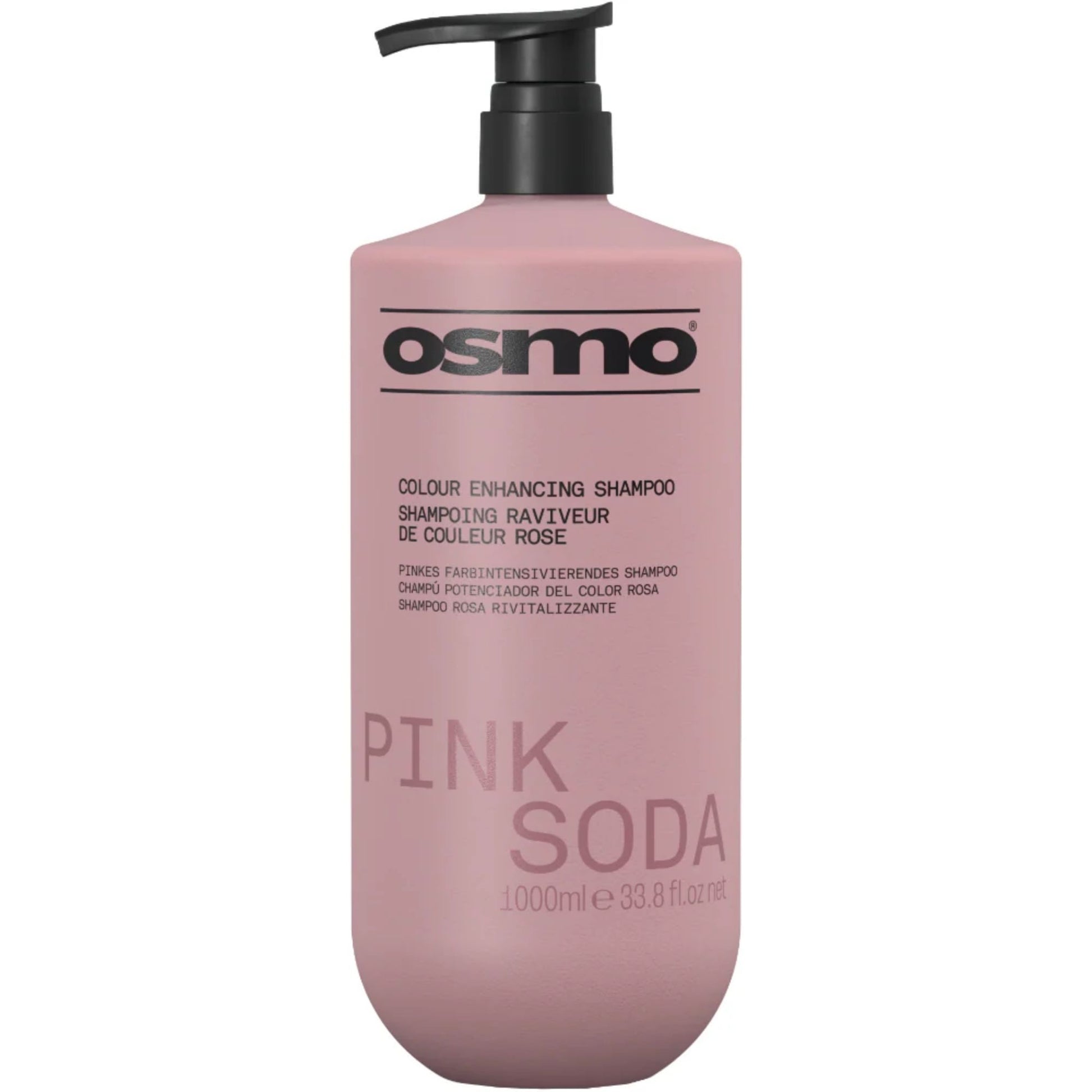 Osmo Pink Soda Colour Enhancing Shampoo 1000ml colour safe shampoo for vibrant colour-treated hair