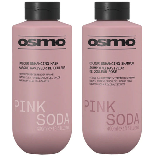 Osmo Pink Soda Colour Enhancing Shampoo and Mask Duo 400ml colour enhancing haircare set