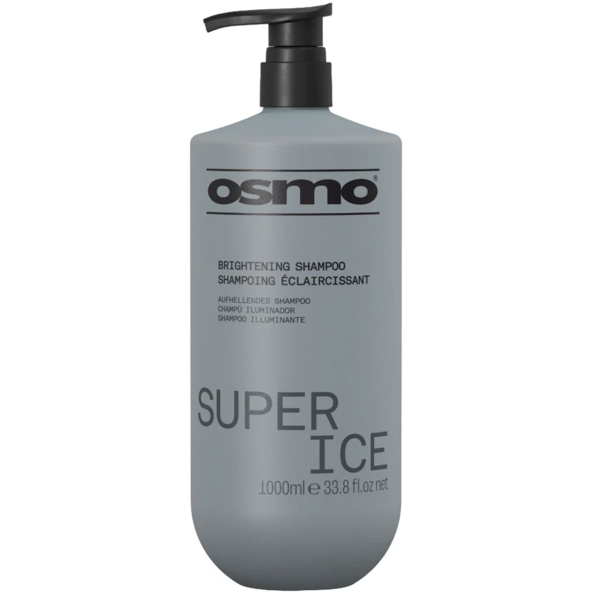 Osmo Super Ice Brightening Shampoo 1000ml silver toning shampoo for blonde and grey hair