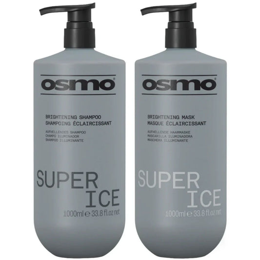 Osmo Super Ice Brightening Shampoo and Mask Duo 1000ml blonde toning haircare set