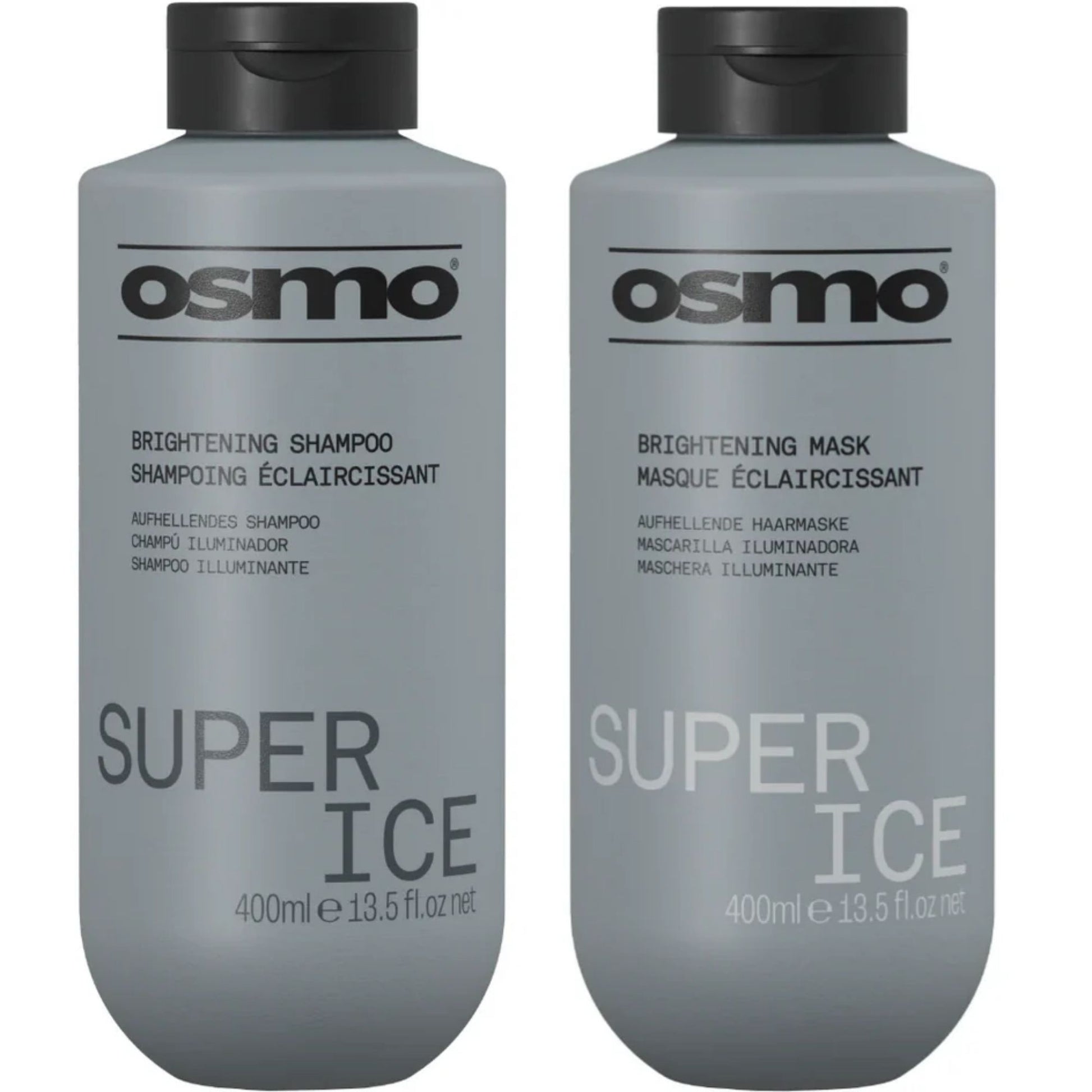 Osmo Super Ice Brightening Shampoo and Mask Duo 400ml blonde toning haircare set