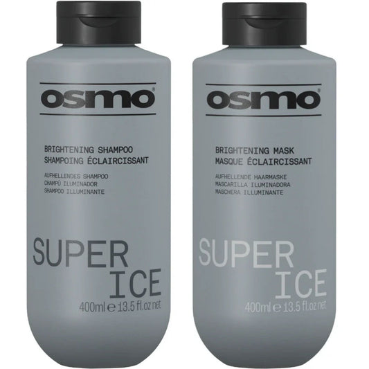 Osmo Super Ice Brightening Shampoo and Mask Duo 400ml blonde toning haircare set