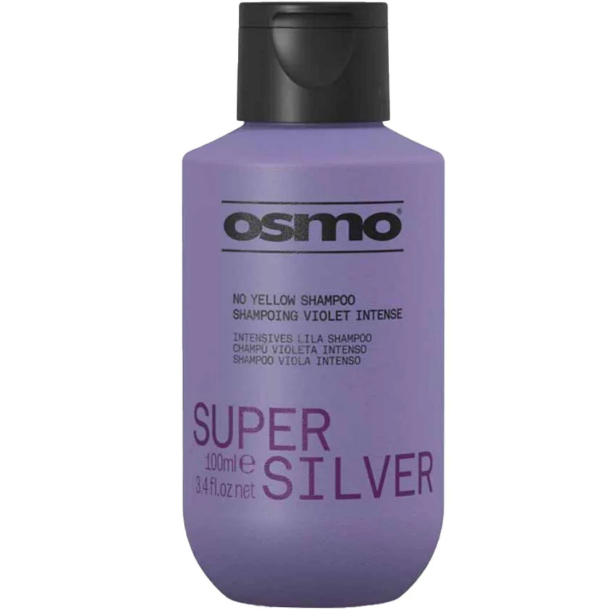 Osmo Super Silver No Yellow Shampoo 100ml travel purple shampoo for blonde hair brassiness removal